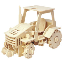 Boutique Colourless Wood Toy Vehicles-Tractor
